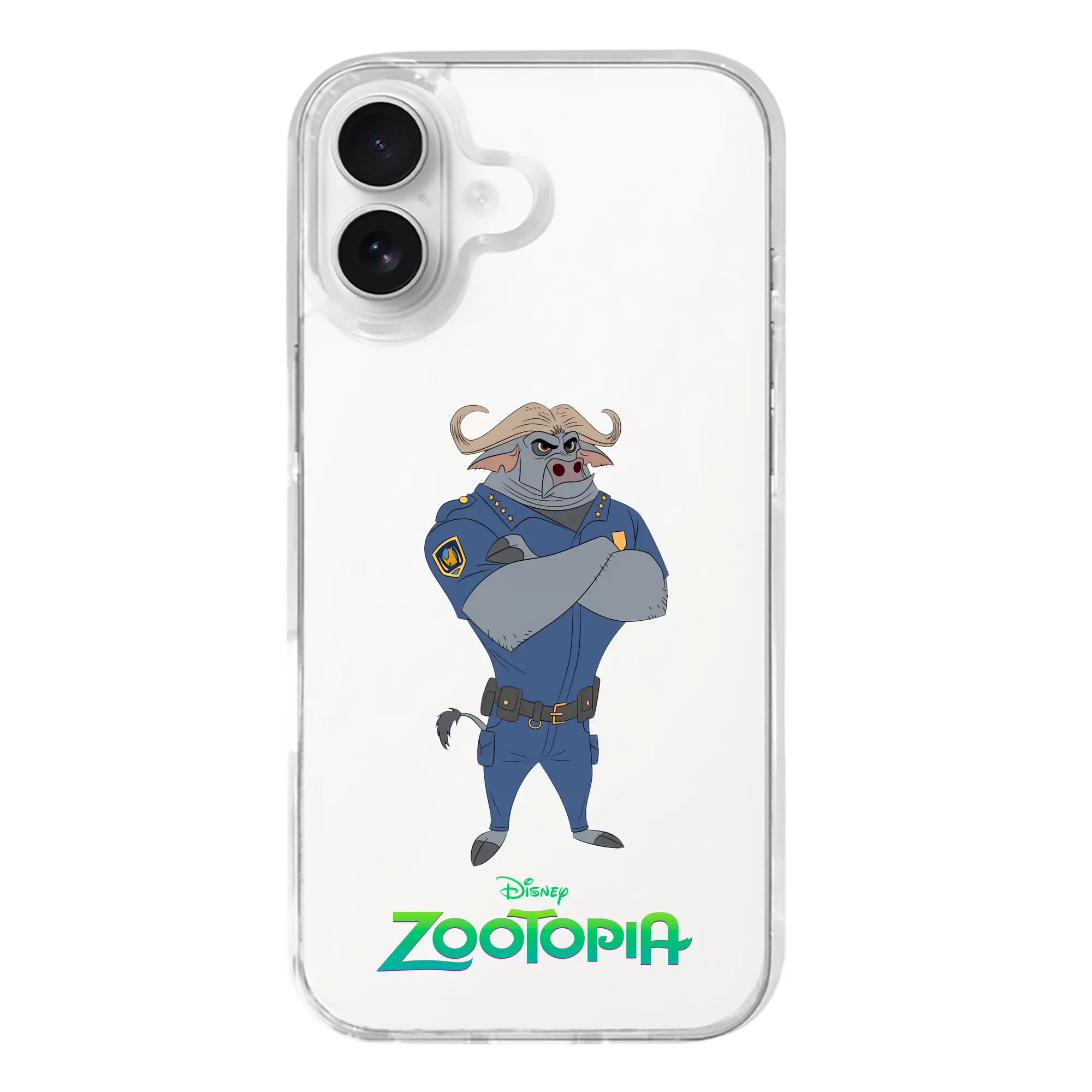 ズートピア グッズ,ボゴ署長 - iPhone 17シリーズ 透明スマホケース – 薄型・耐衝撃・精密フィット保護カバー